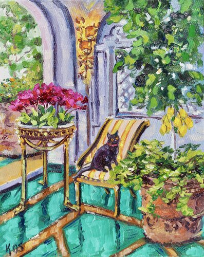 Villa di Roma van Kristen Olson Stone, Schilderij te koop op Singulart