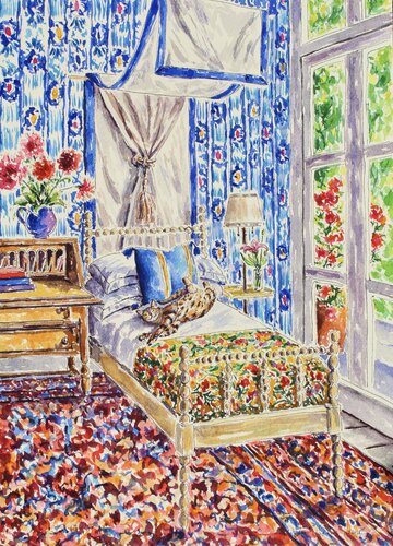 What's Blue Pussycat? de Kristen Olson Stone, Pintura a la venta en Singulart