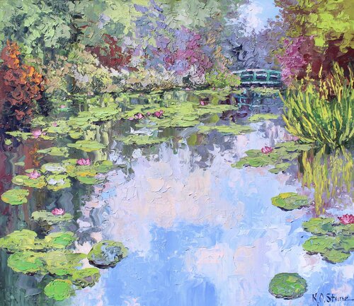 Dreaming Of Giverny van Kristen Olson Stone, Schilderij te koop op Singulart
