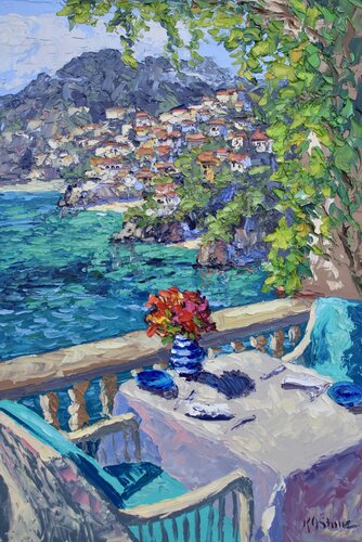 Amalfi View van Kristen Olson Stone, Schilderij te koop op Singulart