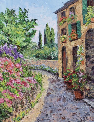 Discovering Italy's Charm van Kristen Olson Stone, Schilderij te koop op Singulart