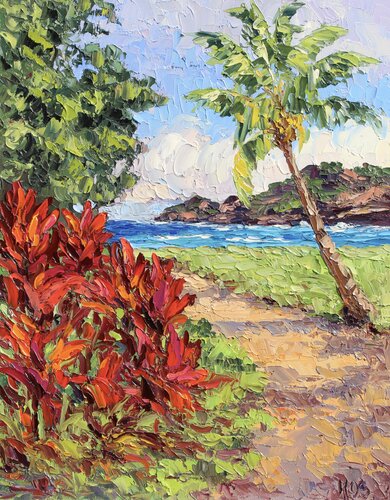 Paradise Path Hawaii von Kristen Olson Stone, Malerei kaufen auf Singulart