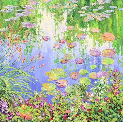 Giverny Glow di Kristen Olson Stone, Pittura in vendita su Singulart