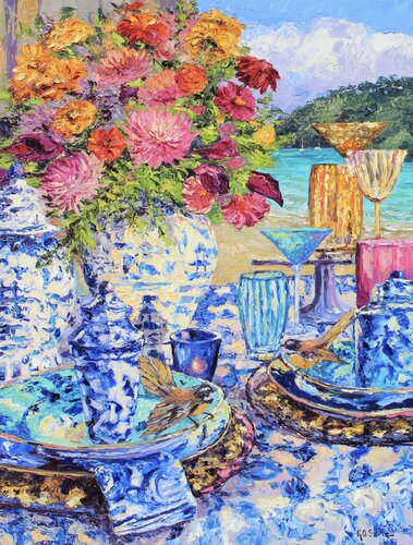 Birds Of A Feather di Kristen Olson Stone, Pittura in vendita su Singulart