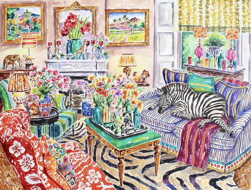 Zoocation di Kristen Olson Stone, Pittura in vendita su Singulart