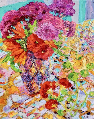Scent Of Spring di Kristen Olson Stone, Pittura in vendita su Singulart