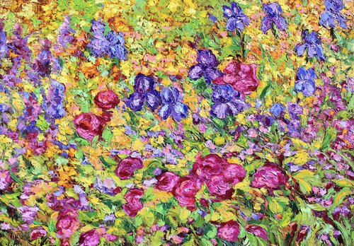 Sunshine Garden van Kristen Olson Stone, Schilderij te koop op Singulart