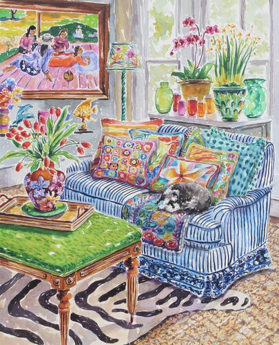 The Siesta van Kristen Olson Stone, Schilderij te koop op Singulart