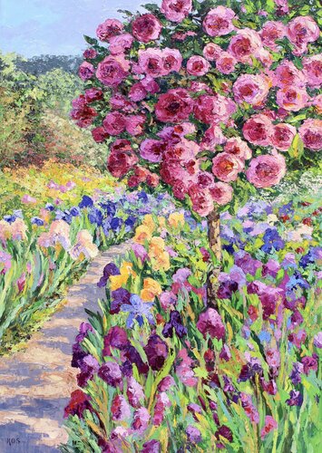 Summer Blooms di Kristen Olson Stone, Pittura in vendita su Singulart