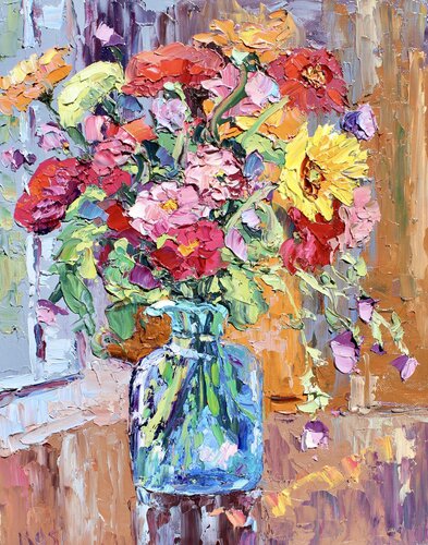 Country Bouquet di Kristen Olson Stone, Pittura in vendita su Singulart