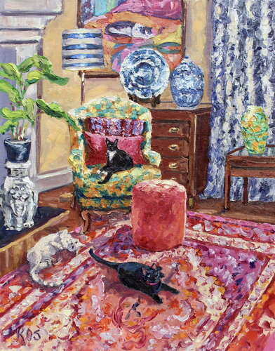 Ebony And Ivory van Kristen Olson Stone, Schilderij te koop op Singulart