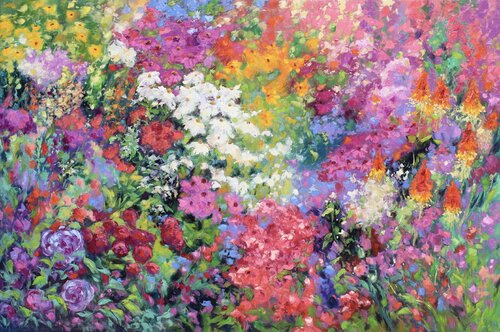 The Joyful Garden von Kristen Olson Stone, Malerei kaufen auf Singulart