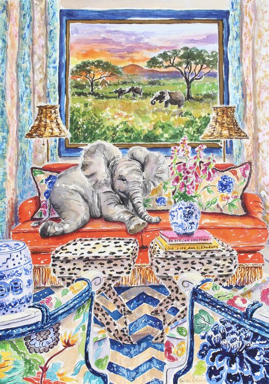 Couch Safari Kristen Olson Stone