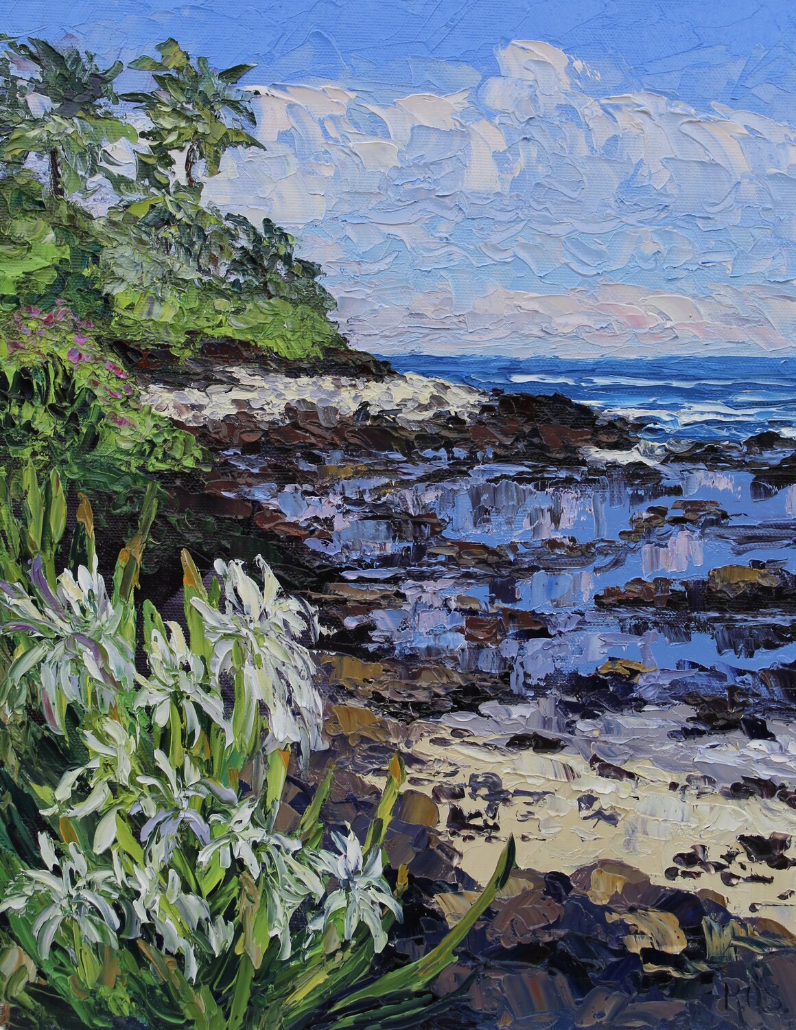 Lilies Along The Kohala Coast Kristen Olson Stone