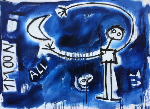 MOONCATCHER par Hari Beierl, Peinture en vente sur Singulart