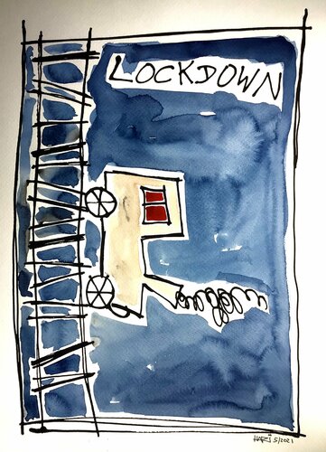 Lockdown par Hari Beierl, Œuvre sur papier en vente sur Singulart