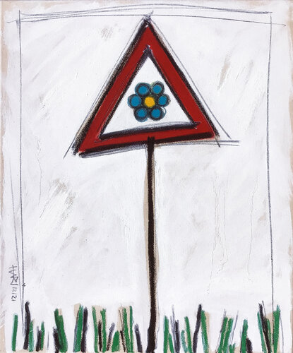 TRAFFIC SIGN NATURE von Hari Beierl, Malerei kaufen auf Singulart