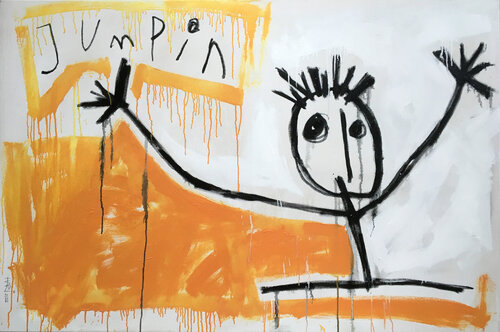 JUMPIN par Hari Beierl, Peinture en vente sur Singulart