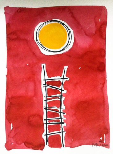 YELLOW SUN von Hari Beierl, Werk auf Papier kaufen auf Singulart