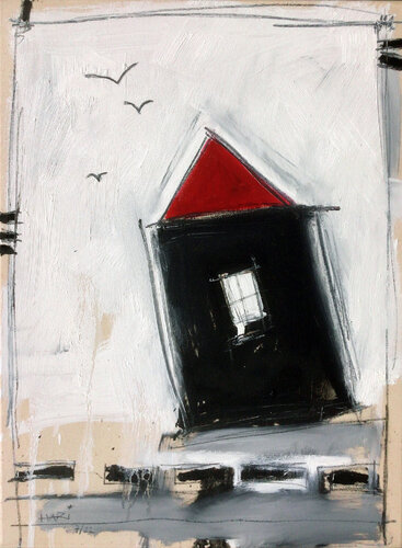 SOMEBODY IS AT HOME von Hari Beierl, Malerei kaufen auf Singulart