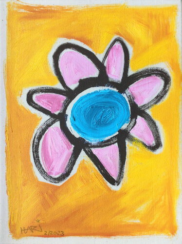 PINK FLOWER von Hari Beierl, Malerei kaufen auf Singulart