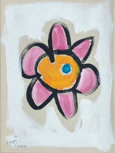 PINK FLOWER 2 von Hari Beierl, Malerei kaufen auf Singulart