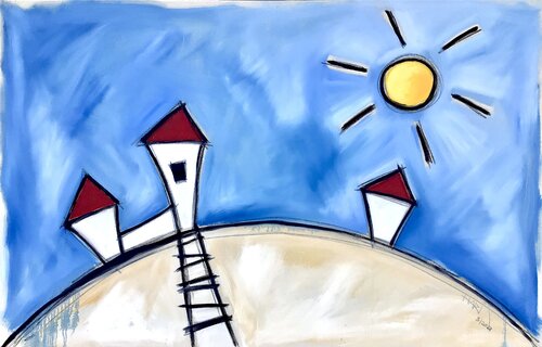 SUNSHINETOWN von Hari Beierl, Malerei kaufen auf Singulart