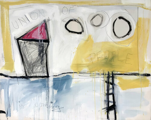 UNION OF THE POEPLE par Hari Beierl, Peinture en vente sur Singulart