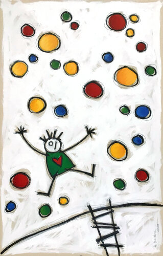 CONFETTI RAIN von Hari Beierl, Malerei kaufen auf Singulart