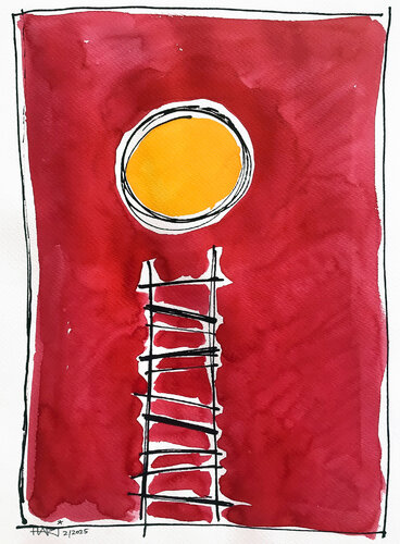 YELLOW MOON von Hari Beierl, Malerei kaufen auf Singulart