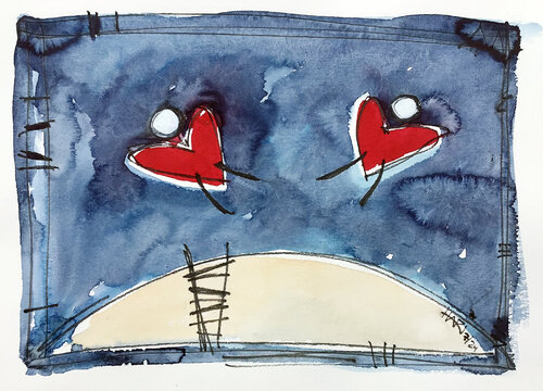 TWO HEARTS di Hari Beierl, Stampa in vendita su Singulart