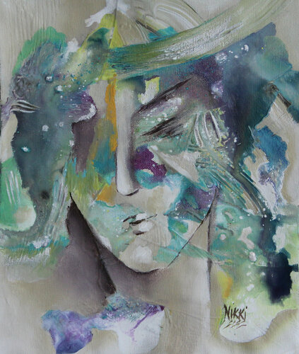 Aqueous- 1 by Nikki, Painting for Sale on Singulart