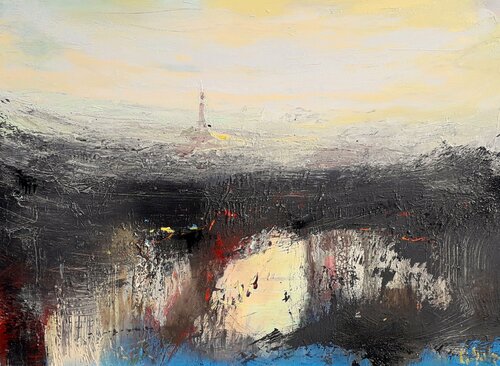 La Ville Lumière van Ilgvars Zalans, Schilderij te koop op Singulart