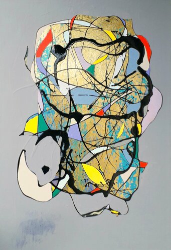 daily totem 026 di Ilgvars Zalans, Pittura in vendita su Singulart