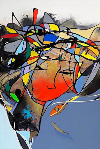 daily totem 027 di Ilgvars Zalans, Pittura in vendita su Singulart