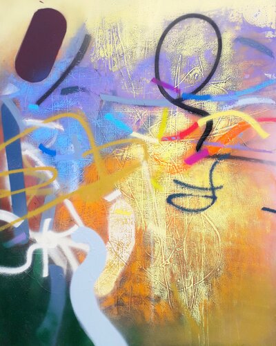 colorful landscape 33/22 di Ilgvars Zalans, Pittura in vendita su Singulart