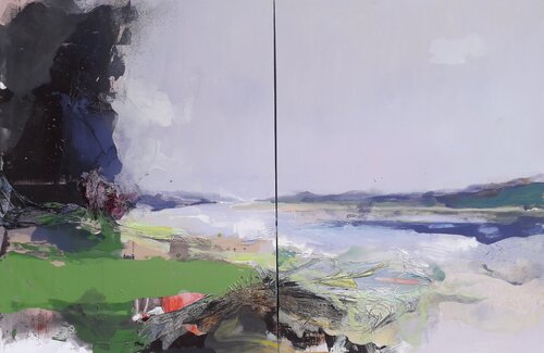 colorful landscape 42/22 van Ilgvars Zalans, Schilderij te koop op Singulart