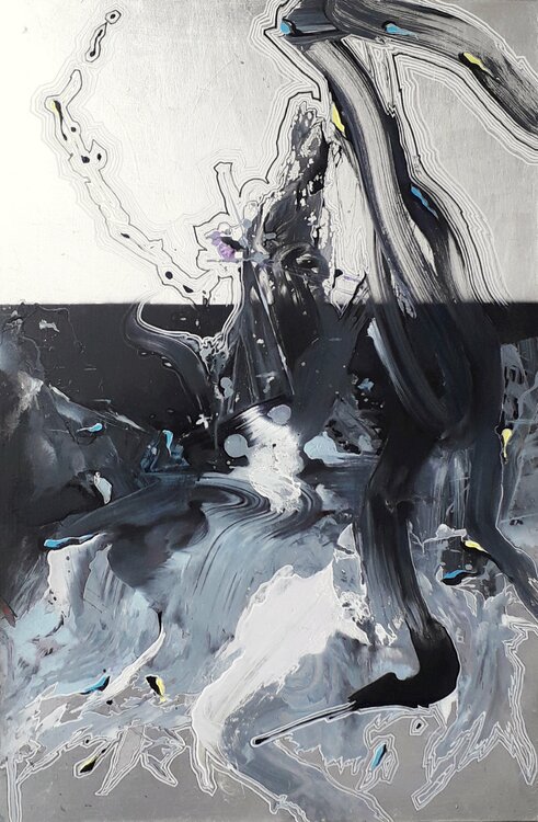 silver and black nr.6 Ilgvars Zalans