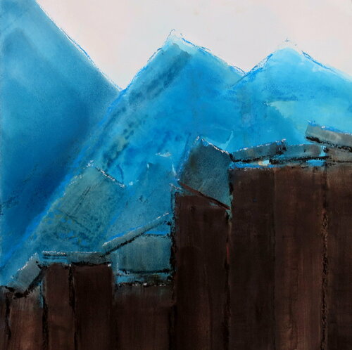 Montagne 10 van Isabelle Philips-Decramer, Werk op papier te koop op Singulart