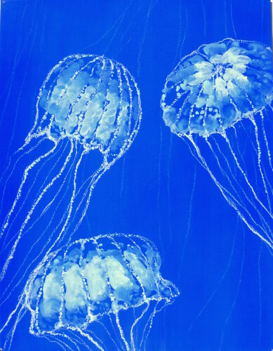 Méduses 5 par Isabelle Philips-Decramer, Œuvre sur papier en vente sur Singulart