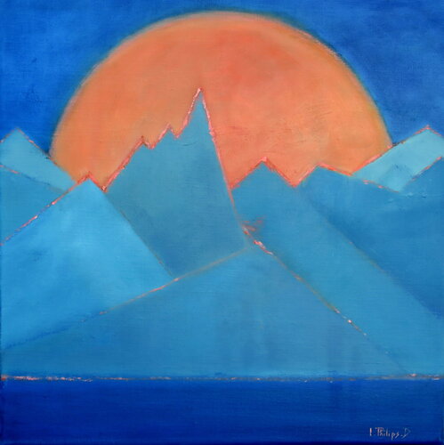 Montagne B von Isabelle Philips-Decramer, Malerei kaufen auf Singulart