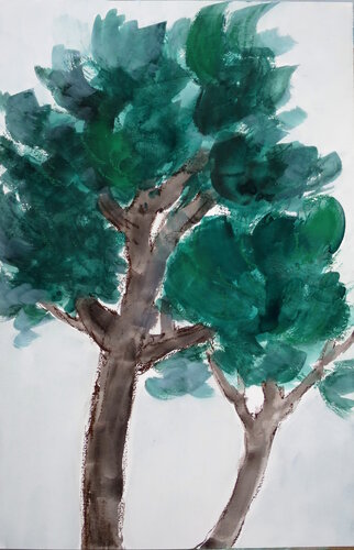 Pins maritimes 1 by Isabelle Philips-Decramer, Work on Paper for Sale on Singulart