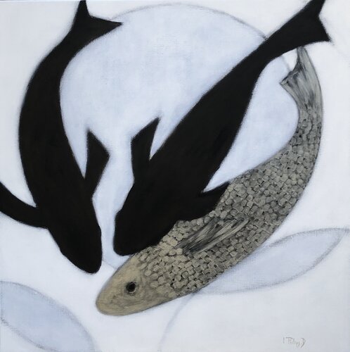 La Danse des poissons 5 di Isabelle Philips-Decramer, Pittura in vendita su Singulart