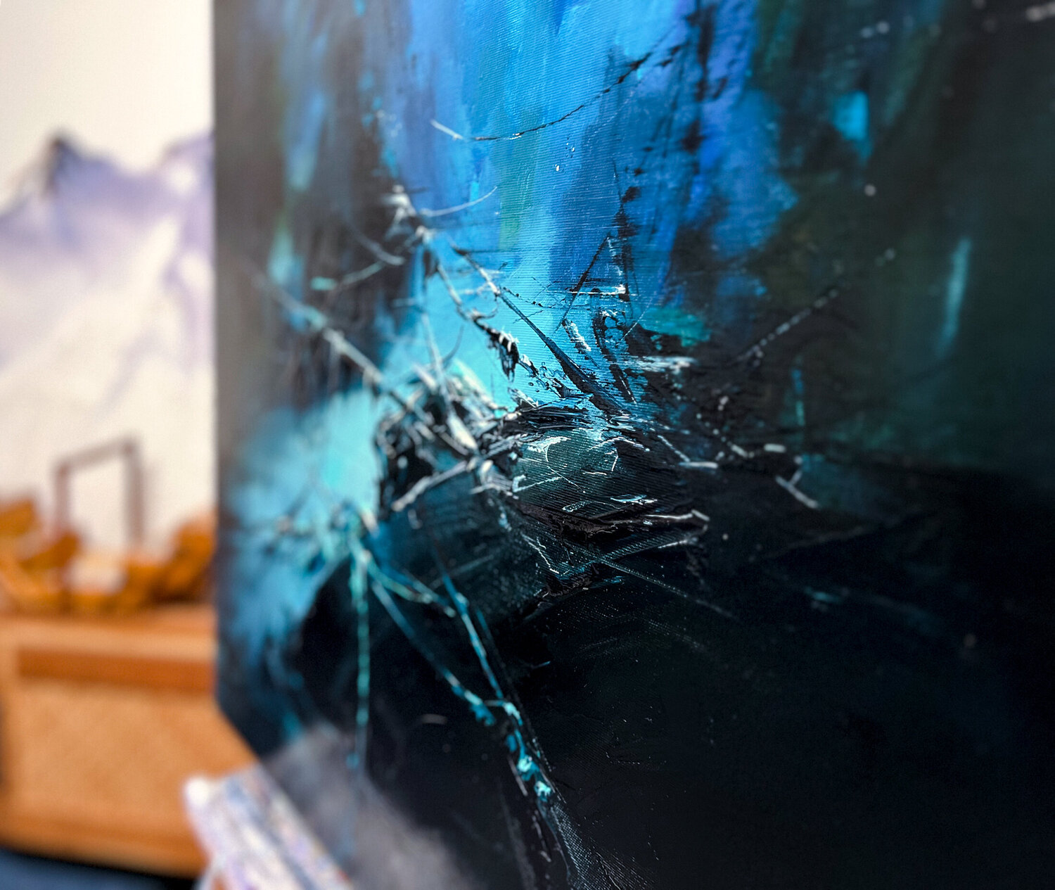 The Underwater Shipwreck by Bozhena Fuchs (2020) : Painting