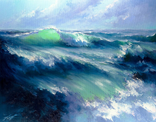 Morning Storm von Bozhena Fuchs, Malerei kaufen auf Singulart