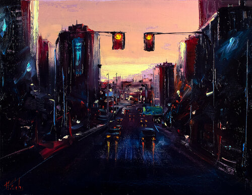 Into the Sunset. di Bozhena Fuchs, Pittura in vendita su Singulart