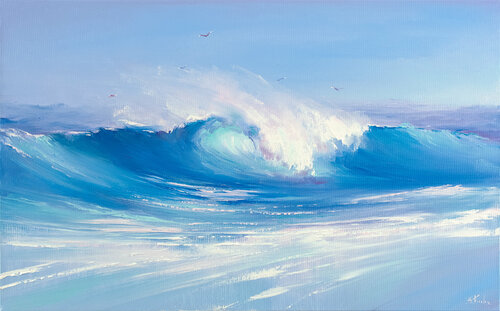 The Morning Wave di Bozhena Fuchs, Pittura in vendita su Singulart