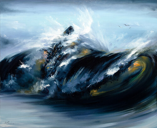 Conquering the Elements van Bozhena Fuchs, Schilderij te koop op Singulart