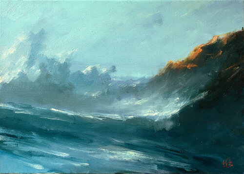 Morning Wave di Bozhena Fuchs, Pittura in vendita su Singulart