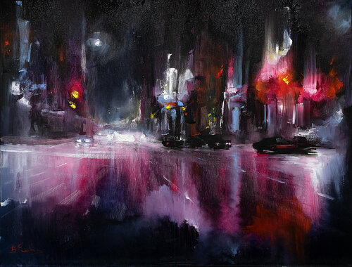 The Evening di Bozhena Fuchs, Pittura in vendita su Singulart